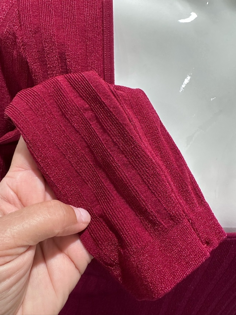 Intimately Free People Lucky You Layering Top- Burgundy - Picture 4 of 6